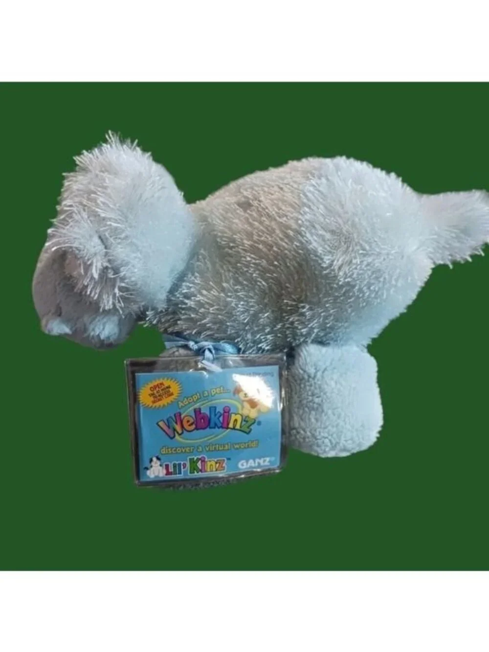 Ganz webkinz hippo soft stuffed animal w/ code 